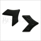 10mm flat REVERSIBLE CHEVRON slider NITE BLACK - 10 pcs