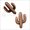 10mm flat CACTUS slider ANT COPPER - 10 pcs