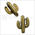 5mm flat CACTUS slider ANT BRASS - 10 pcs
