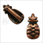 5mm flat PINEAPPLE slider ANT COPPER - 10 pcs