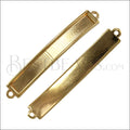 5mm flat ID BAR slider GOLD - 10 pcs