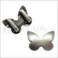 5mm flat MONARCH slider ANT SILVER - 10 pcs