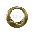 SMALL IRREGULAR RING slider ANT BRASS - 10 pcs
