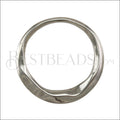 MEDIUM IRREGULAR RING slider ANT SILVER - 5 pcs