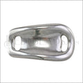 10mm flat SADDLE slider ANTIQUE SILVER - 5 pcs