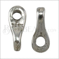 4mm round 2 STRAND TWIST slider ANTIQUE SILVER - 10 pcs