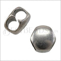 5mm ROUND BOLO slider ANTIQUE SILVER - 10 pcs