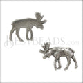 10mm flat MOOSE slider ANT SILVER - 10 pcs