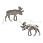 10mm flat MOOSE slider ANT SILVER - 10 pcs