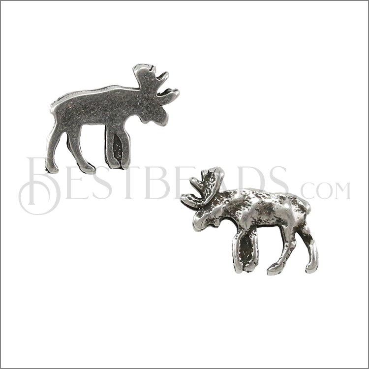 5mm flat MOOSE slider ANT SILVER - 10 pcs