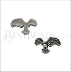 5mm flat EAGLE slider ANT SILVER - 10 pcs