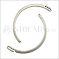 1mm round THIN HOOK cuff ANT SILVER - 5 pcs