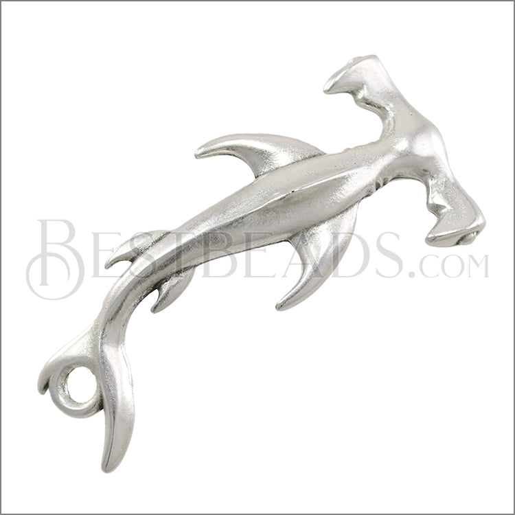 2.5mm round HAMMERHEAD SHARK clasp - per 10 pcs