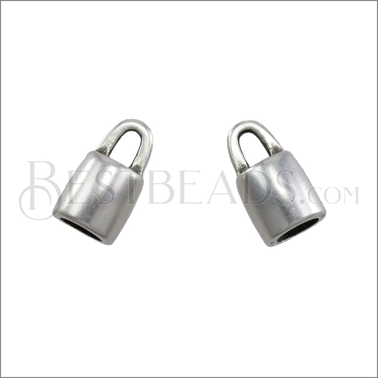 5mm round OVAL LOOP clasp ANT SILVER bag of 10 pcs