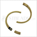 3mm flat HALF - CUFF magnetic clasp ANT BRASS - 5 pcs