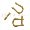 Multi SHACKLE PIN magnetic clasp GOLD - 10 clasps