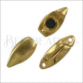 Small loop NAVETTE magnetic clasp GOLD - 10 pcs