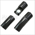 5mm round CURVED TUBE magnetic clasp GUN METAL - 5 clasps