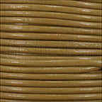 1mm round Indian leather - khaki - 25m SPOOL