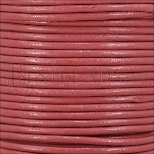 1.5mm round Indian leather - blush - 25m SPOOL