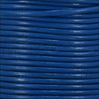 1mm round Indian leather - dark blue - 25m SPOOL