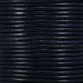 1mm round Indian leather - navy - 25m SPOOL