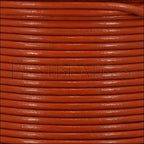 1mm round Indian leather - orange - 25m SPOOL
