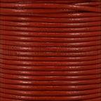 1.5mm round Indian leather - burnt orange - 25m SPOOL