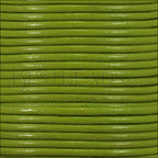 2mm round Indian leather - moss green - 25m SPOOL