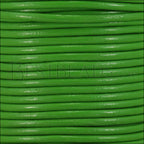 1mm round Indian leather - green - 25m SPOOL