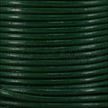 1mm round Indian leather - kelly green - 25m SPOOL