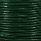1.5mm round Indian leather - kelly green - 25m SPOOL