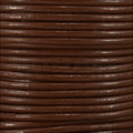 1mm round Indian leather - toffee - 25m SPOOL