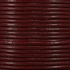 1mm round Indian leather - rust - 25m SPOOL