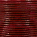 2mm round Indian leather - brick red - 25m SPOOL