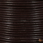 1.5mm round Indian leather - brown - 25m SPOOL