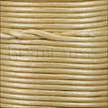 2mm round Indian leather - cream METALLIC - 25m SPOOL