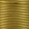 1.5mm round Indian leather - bronze METALLIC - 25m SPOOL