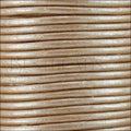 1.5mm round Indian leather - salmon musk METALLIC - 25m SPOOL