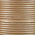 2mm round Indian leather - musk METALLIC - 25m SPOOL