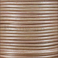 1mm round Indian leather - dusty pink METALLIC - 25m SPOOL