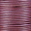 1mm round Indian leather - purple METALLIC - 25m SPOOL