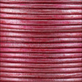 1mm round Indian leather - fuchsia METALLIC - 25m SPOOL