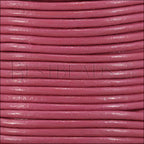 2mm round Indian leather - fuchsia - 25m SPOOL