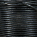 2mm round Indian leather - graphite - 25m SPOOL
