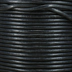1.5mm round Indian leather - graphite - 25m SPOOL