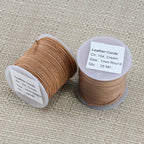 1mm round Indian leather - CREAM - 25m SPOOL