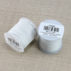 1mm round Indian leather - white - 25m SPOOL