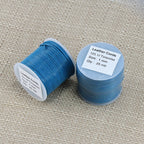 1mm round Indian leather - lt turquoise - 25m SPOOL