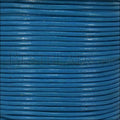 1mm round Indian leather - lt turquoise - 25m SPOOL